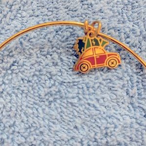 Alex & Ani Christmas bracelet in gold EUC